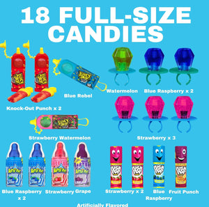 Candy Variety Pack - 18 Count Assorted Lollipops - Ring Pop, Push Pop, Baby Bottle Pop & Juicy Drop