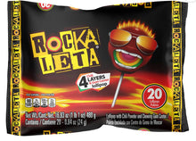 Load image into Gallery viewer, Sonric&#39;s Rockaleta Lollipops, Mexican Lollipop with Bubble Gum Center, 20 Count
