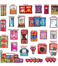 Load image into Gallery viewer, Valentine&#39;s Day Gift Care Package (50ct) Snacks
