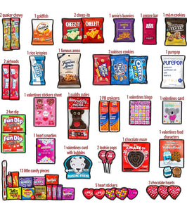 Valentine's Day Gift Care Package (50ct) Snacks