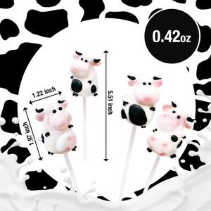 Cow Lollipops Individually Wrapped - 24