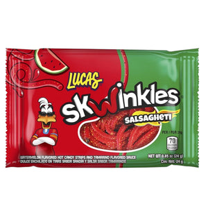 Lucas Skwinkles Salsagheti Watermelon Box 12 Packages