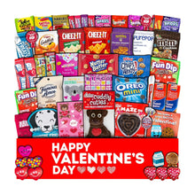 Load image into Gallery viewer, Valentine&#39;s Day Gift Care Package (50ct) Snacks
