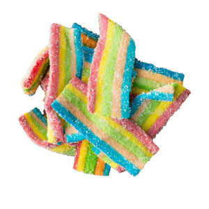 Mini Sour Gummy Rainbow Belts