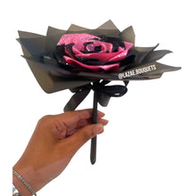 Load image into Gallery viewer, Eternal Single Rose (Black and Pink) By Arai
